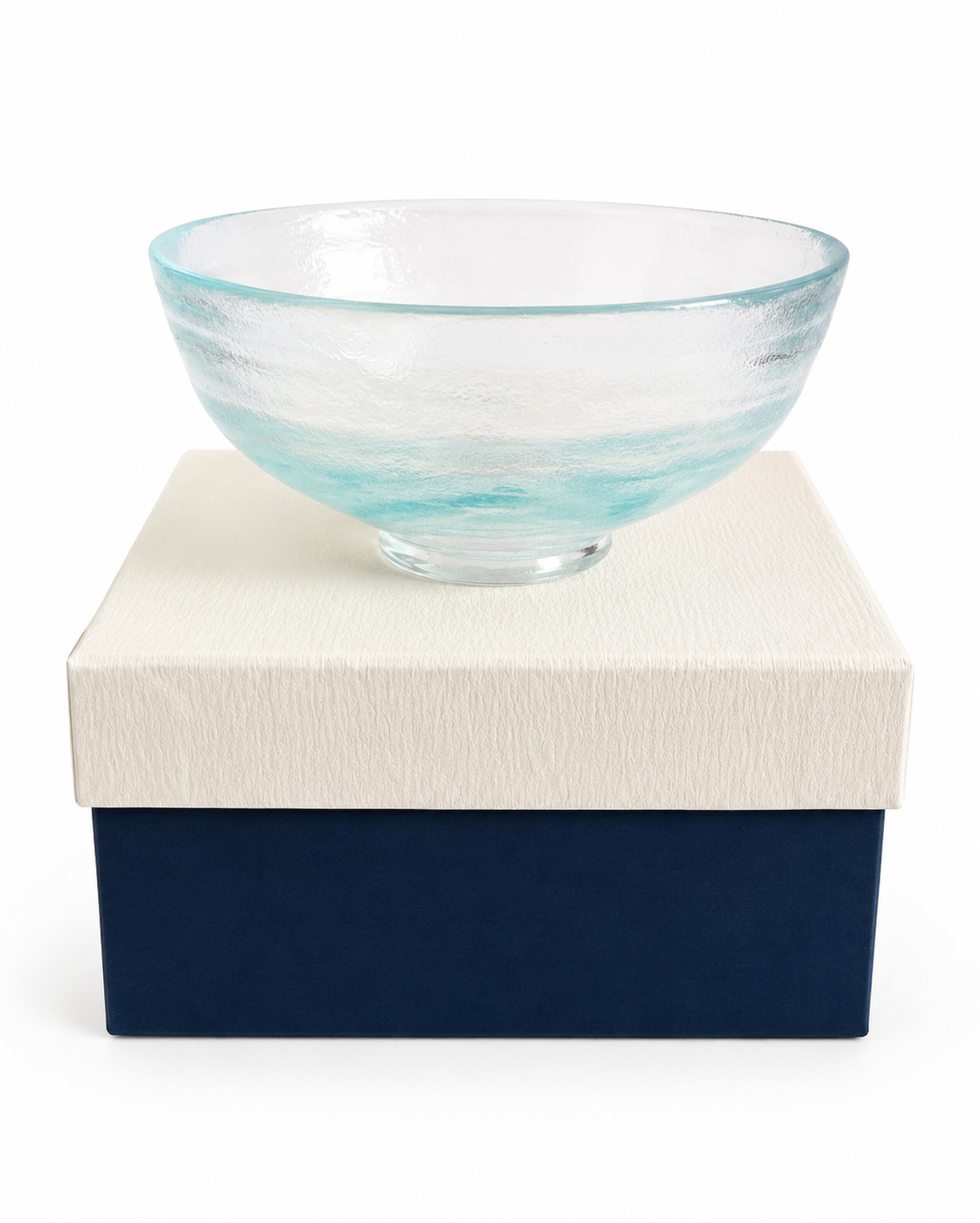 Blue Uzukumo Matcha Bowl (Transparent Blue)
