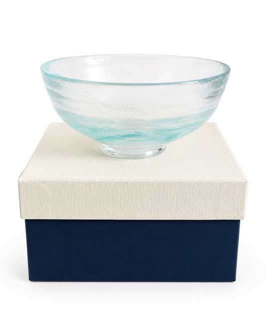 Blue Uzukumo Matcha Bowl (Transparent Blue)