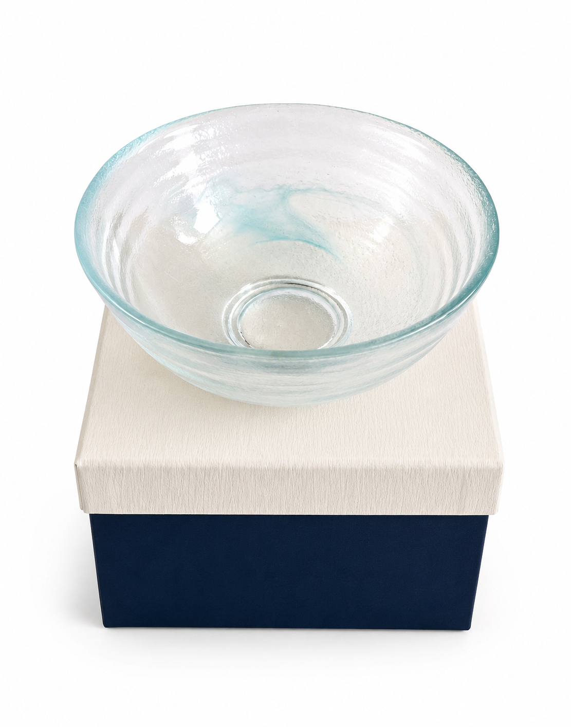 Blue Uzukumo Matcha Bowl (Transparent Blue)